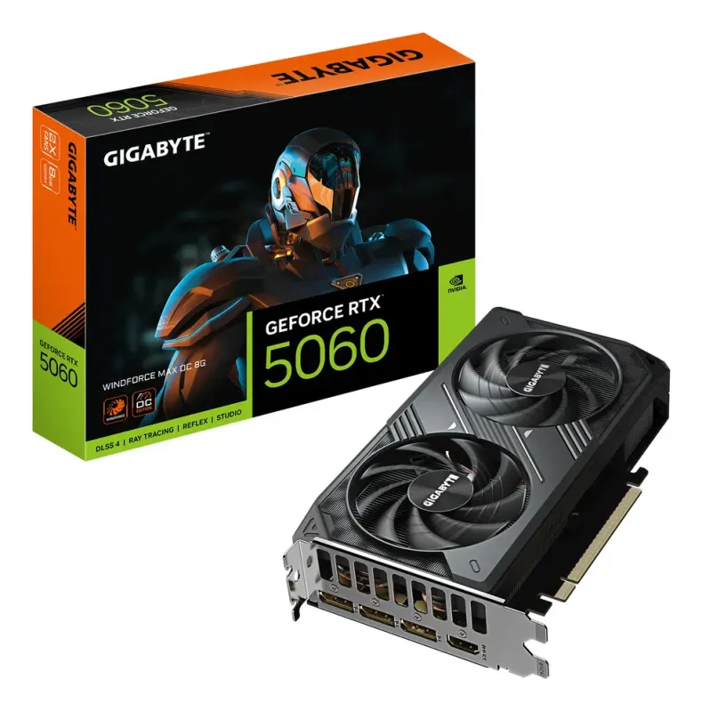 Placa De Video Gigabyte Rtx 5060 Wf2 Max Oc 8Gb