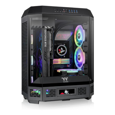 Gabinete Thermaltake The Tower 600 Black Tempered Glass