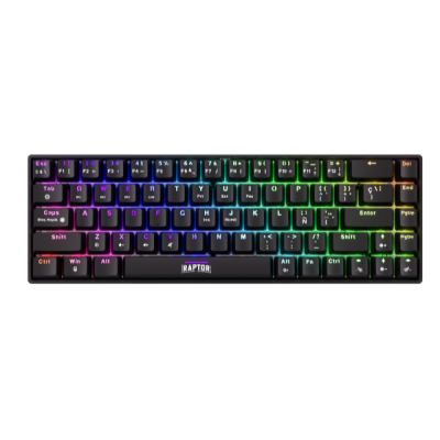 Teclado Gamer Raptor Fireclaw M68 Wireless Mecanico Retroiluminado