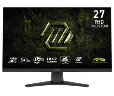 Monitor Gamer Msi 27'' Fhd Rapid Ips 240Hz 0.5Ms Flat 2Xhdmi + 1