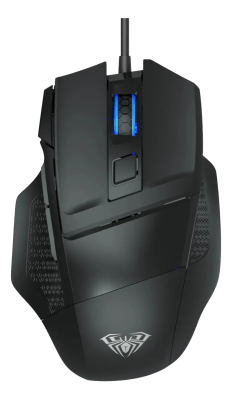 Aula S12 Wired Negro Mouse Usb Rgb 12800 Dpi 7D