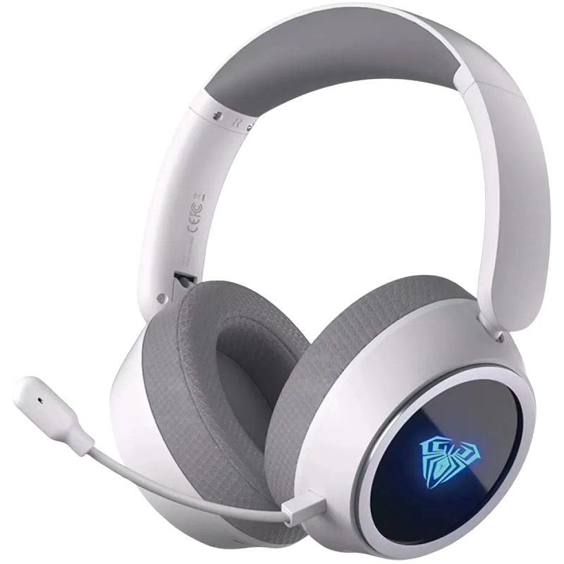 Aula A600 Blanco Auricular Inalambrico Usb 2.4Ghz Bluetooth/Cableado Rgb Surround Plegables