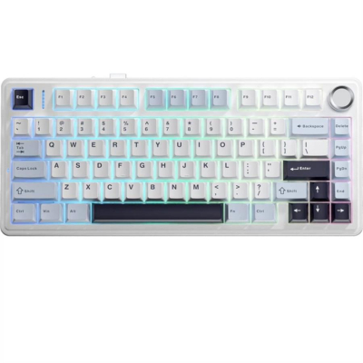 Aula F75 Wired White Blue Dark Purple 75% Rainbow Rgb Sw Pink Ingles Teclado Mecanico Cableado Usb