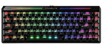 Teclado Mecanico Atk V75K 75% 80 Teclas / Color Flash Silver / Switches Anya / Tri-Mode Bluetooh