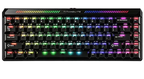 Teclado Mecanico Atk V75K 75% 80 Teclas / Color Flash Silver / Switches Anya / Tri-Mode Bluetooh