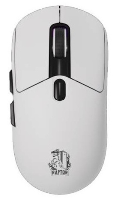 Mouse Gamer Raptor Storm Grip Wireless 7 Botones 24000Dpi Rgb Pixart Sensor White