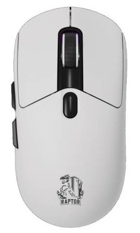 Mouse Gamer Raptor Storm Grip Wireless 7 Botones 24000Dpi Rgb Pixart Sensor White