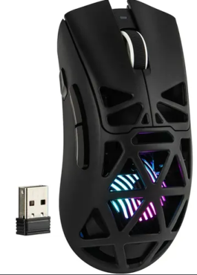 Aula Sc620 Negro Contour Line Rgb Lineas Mouse Wireless/Cableado 12K Dpi Pmw3311 67Gr 8D Boton Rapid