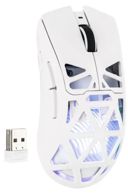 Aula Sc620 Blanco Contour Line Rgb Lineas Mouse Wireless/Cableado 12K Dpi Pmw3311 67Gr 8D Boton Rapi