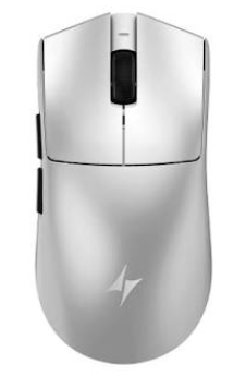 Atk X1 Ultimate 2.0 Silver Mouse Gamer Wired/Wireless 42K Dpi 8Khz 54Gr Paw3950 Ultra C/Dongle 8K 500Mah