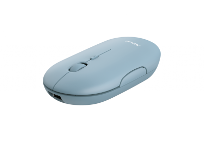 Mouse Trust Puck Wrl Recargable Blue