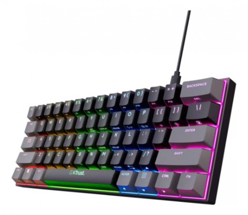 Teclado Trust Acira Mini Gaming Es Gxt867