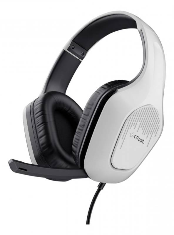 Auricular Gamer Trust Zirox White Gxt415W