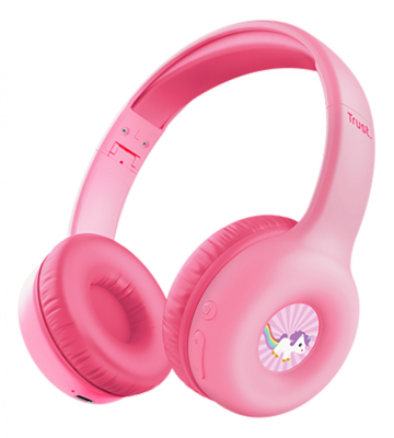 Auricular Trust Nouna Wireless Kids Pink