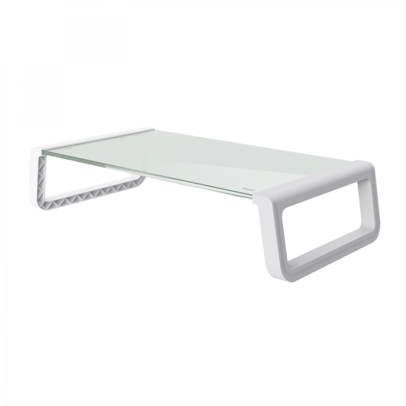 Soporte Trust Monta Monitor Vidrio Stand White