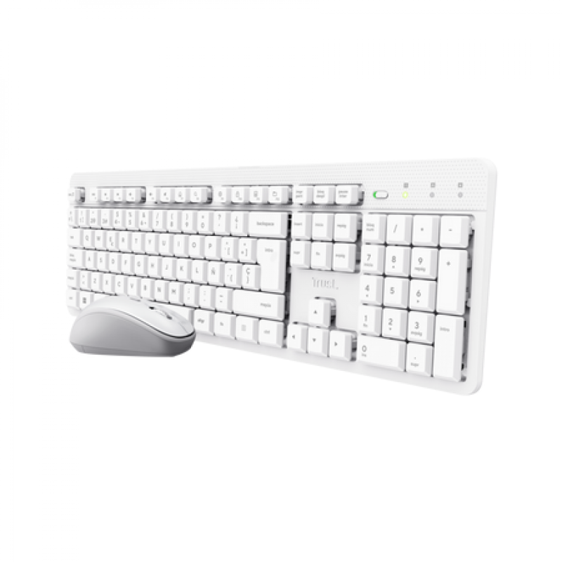 Teclado Y Mouse Trust Ody Ii Wireless Es White