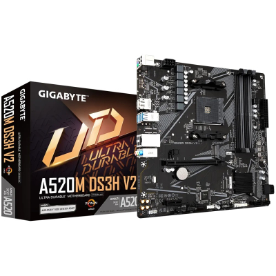 Mother Gigabyte A520M Ds3H V2 Ddr4 Am4 (Serie 3000/4000/5000) (4690)