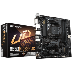 Mother Gigabyte B550M DS3H AC DDR4 AM4 (Serie 3000/4000/5000) (0962)