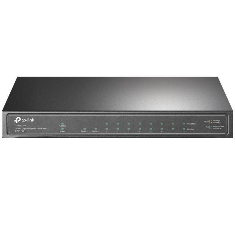 Tl-Sg1210P Switch Gigabit 9P 8Poe+ 1Sfp Tp-Link (2980)