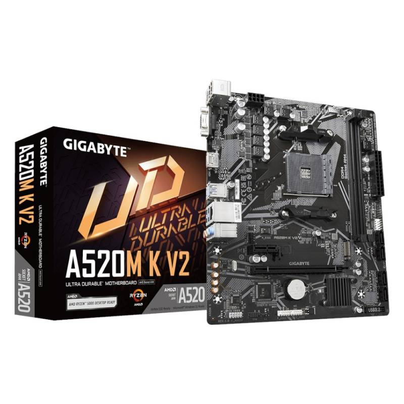 Mother Gigabyte A520M K V2 Ddr4 Am4 (Serie 3000/4000/5000) (2771)