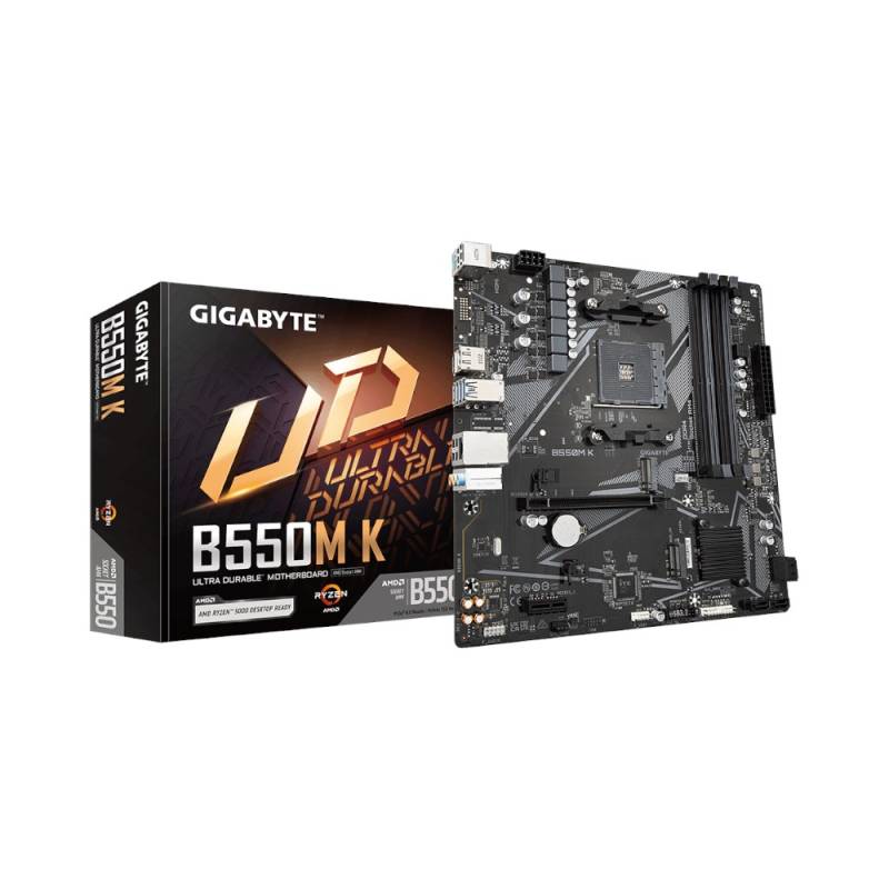 Mother Gigabyte B550M K Ddr4 Am4 (Serie 3000/4000/5000) (2764)