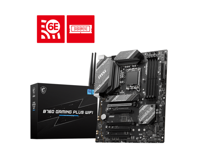 Mother Msi B760 Gaming Plus Wifi Ddr5 1700 (12Va/13Va/14Va Gen) (6561)