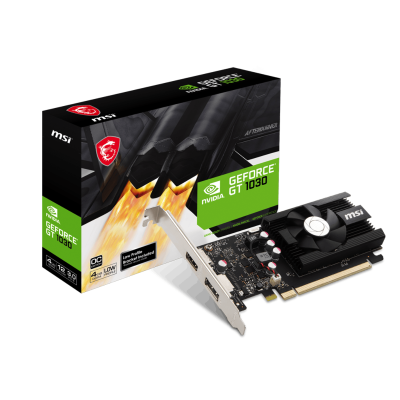 Vga Msi Geforce Gt 1030 4G Lp Ddr4 Oc (7549)