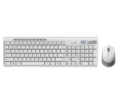 Teclado + Mouse Genius Slimstar 8230,Ai,White,Sp,Bt+2.4Ghz (0547)