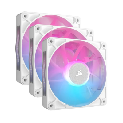 Fan Cooler Corsair Icue Link Rx120 Rgb 120Mm White Pack X3 (0963)