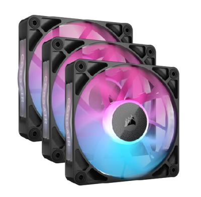 Fan Cooler Corsair Icue Link Rx120 Rgb 120Mm Black Pack X3 (0925)