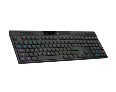 Teclado Corsair K100 Air Rgb Mecanico Switch Cherry Mx Ultra Low Profile Black Wireless (5176)