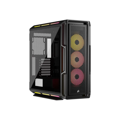 Gabinete Corsair Icue Link 5000T Lx Rgb Mid-Tower Fan X3 Black (7739)