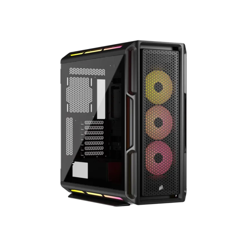 Gabinete Corsair Icue Link 5000T Lx Rgb Mid-Tower Fan X3 Black (7739)