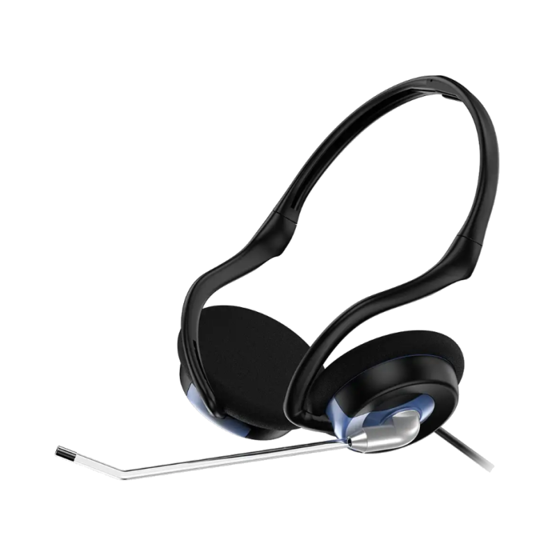 Auricular C/ Microfono Hs-300N,Dual Jack Cable,New (3111)