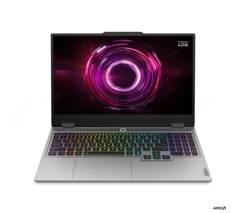 Notebook Lenovo Loq 15Ahp10 15.6 Fhd 144Hz R7 250 Ia 16Gb 5600 +Slot Libre Ddr5 512Gb Nvme Rtx5050 8Gb Gddr7 Sin So (9206)