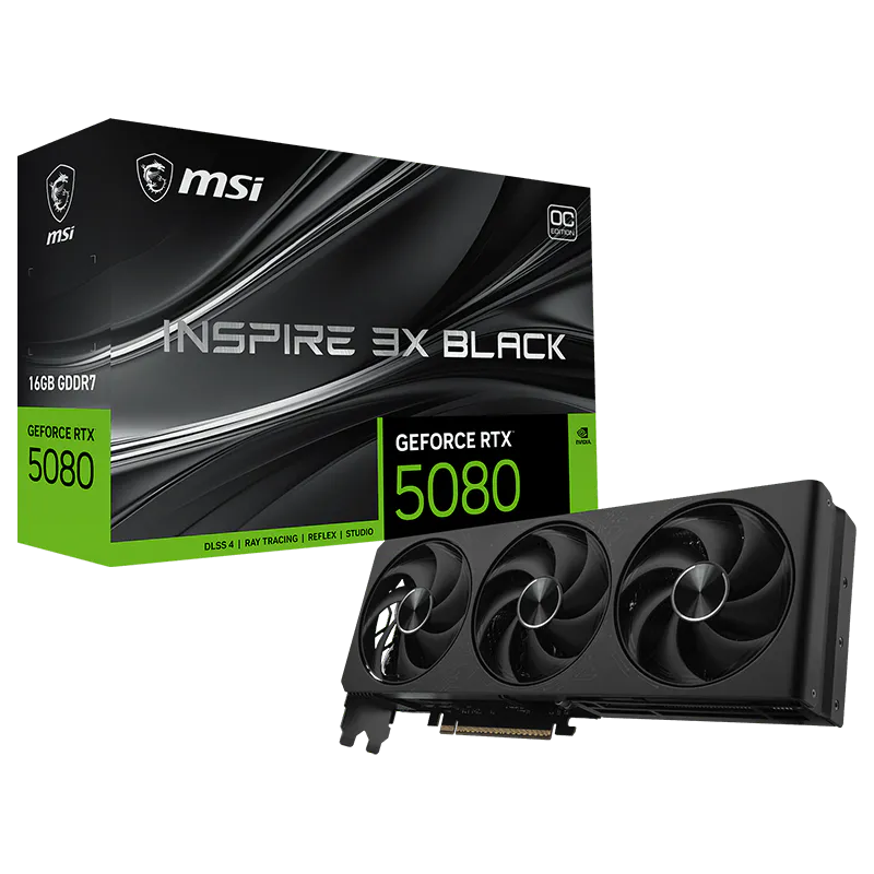Vga Msi Geforce Rtx 5080 16G Inspire 3X Oc Black