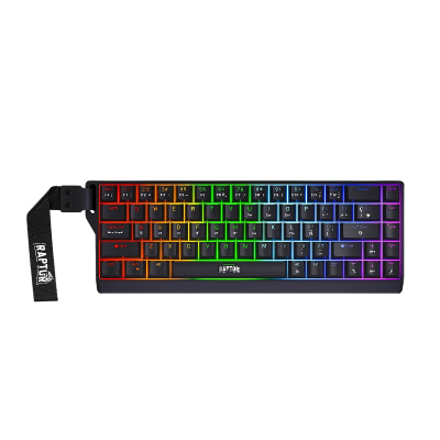 Teclado Gamer Raptor Fireclaw M68 Magnetico Rgb Switch Red Outemu (3019)
