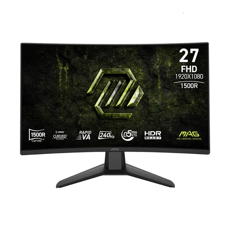 Monitor Gamer Msi 27 Mag 274Cf Fhd Rapido Va 240Hz 0.5Ms 2Xhdmi + 1Xdp (Ii) (3305)
