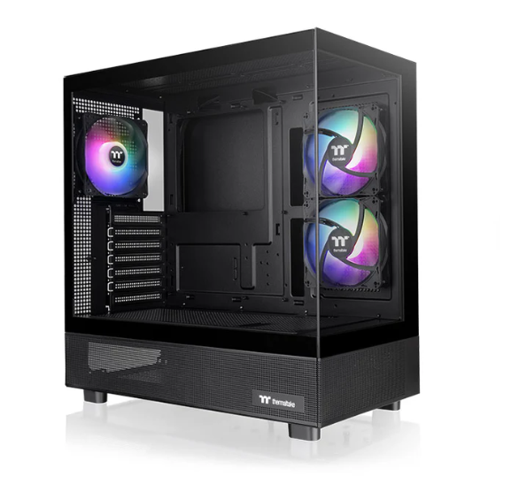 Gabinete Tt View 270 Plus Mid-Tower Tg X2 Fan Argb X3 Black (4182)
