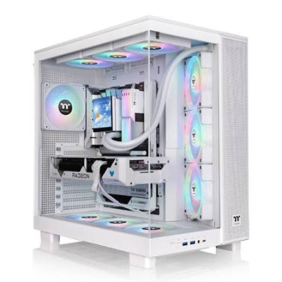 Gabinete Tt View 380 Xl  Mid-Tower Tg X2 Fan Argb X1 Reverse Fan X3 Snow (9682)
