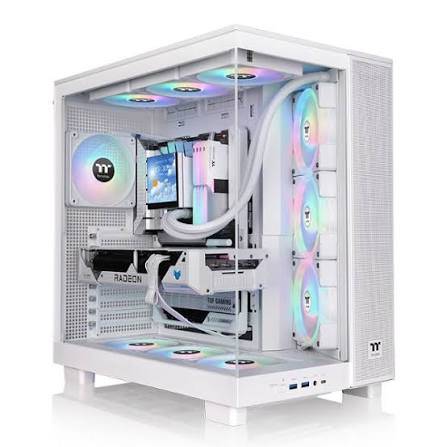 Gabinete Tt View 380 Xl  Mid-Tower Tg X2 Fan Argb X1 Reverse Fan X3 Snow (9682)