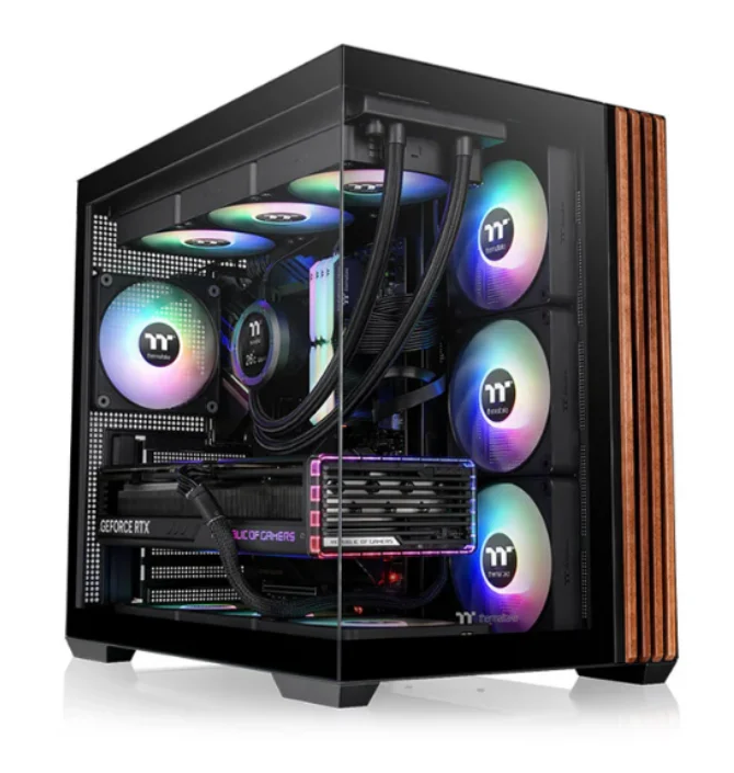 Gabinete Tt View 380 Ws Argb Mid-Tower Black