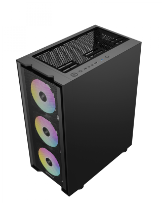 Gabinete Gamer Raidmax Vector V216 Black Atx Tg Rgb
