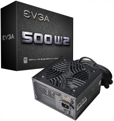 Fuente Gamer Evga 500W W2 80 Plus
