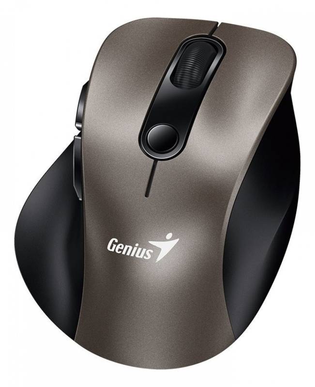 Mouse Wireless Mini Genius Ergo 9000S 2.4G/Bt Champagne/Titanium