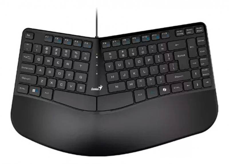 Teclado Curvo Ergonomico Genius Ergo Kb-700 Black Usb