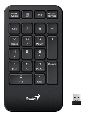 Teclado Numerico Wireless Genius Numpad 1000 Black