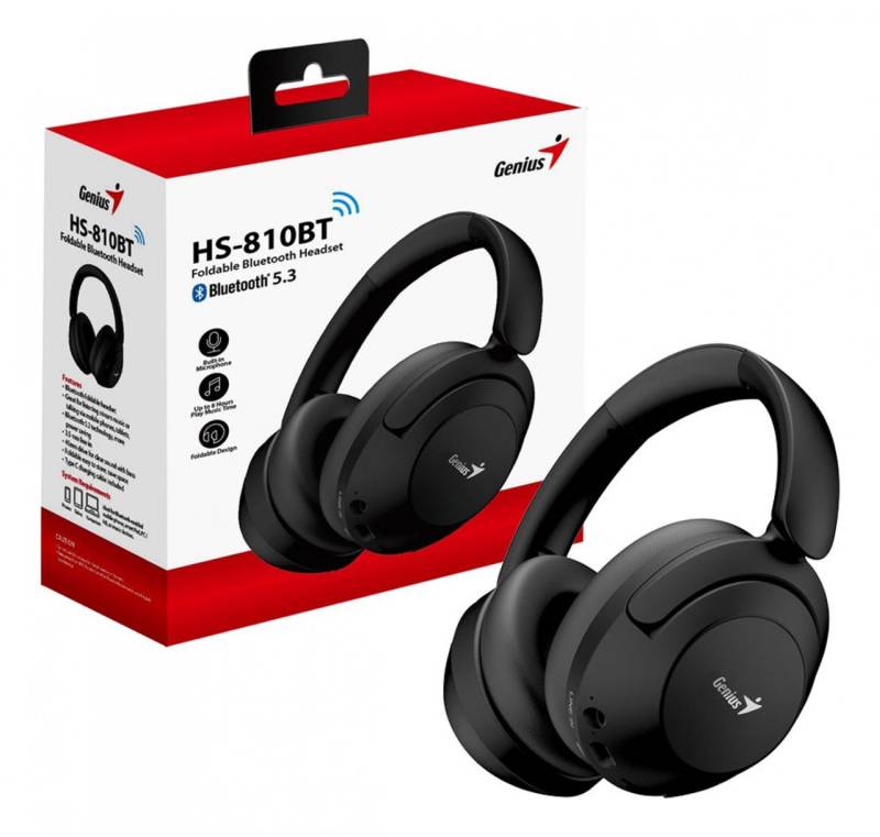 Auricular Bluetooth Genius Rs Hs-810Bt Black