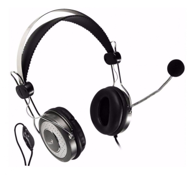 Auricular + Mic Headset Genius Hs-04Su Dual Plug