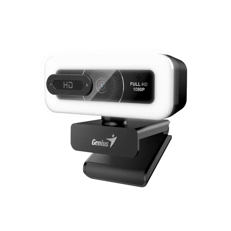 Webcam Genius Facecam Light Black Con Luz Fhd Usb-C/A